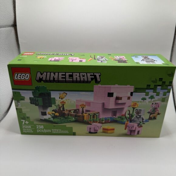 LEGO Minecraft The Baby Pig House Toy Figures and Playset 21268